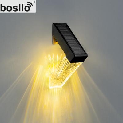 China Solar Crystal Wall Lights Outdoor 1.2V 700mAh IP44 Waterproof Level for sale