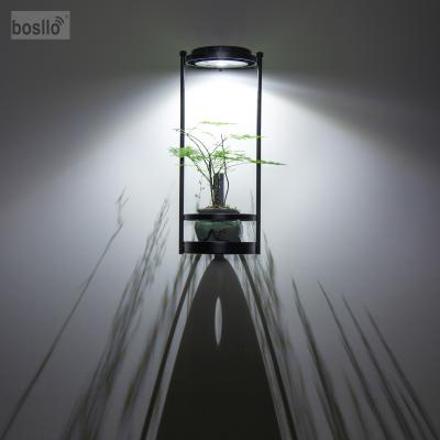 China Buitenmuurdecoratie makkelijk gemaakt met zwarte zonnewandlampen Werktijd 8-10 uur Te koop