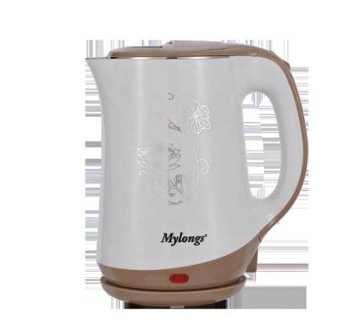 China Wholesale Mylongs Base 360 Degree Rotation Customized Good Quality Home Appliances Double Wall Electric Hot Water Kettle for sale