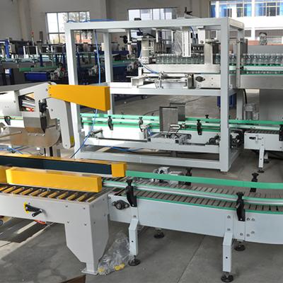 China Multi-Functional Automatic High Speed Beverage Botker Cardboard PacAutomatic Crate Clamp Boxes Bottles Beverage Packing Packing Machine for sale