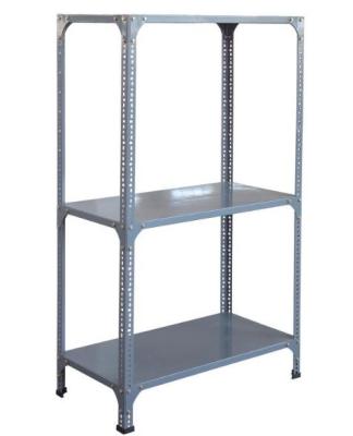 China Adjustable Slotted Angle Iron Shelf , Light Duty Metal Shelving Racking for sale