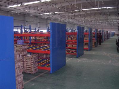 China Customized Carton Flow Rack System 100-1000Kgs Per Bed For Warehouse Storage for sale