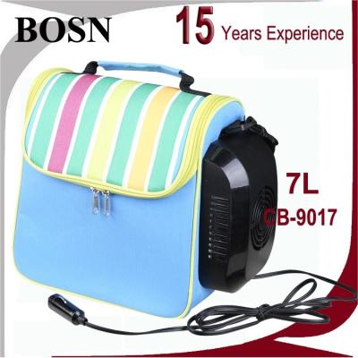 China 15' maximum; Below Air Temperature Guarantee High Quality 12v Solar Powered DC Cooler Bag for sale