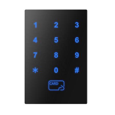 China ABS+PCBA+CABLE ZKRADIO ZKR712M/K ABS Touch Password Keypad RFID 13.56MHz Access Control IC Card Reader Support ISO14443A/B Card & FELICA Card for sale