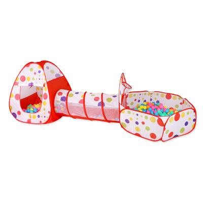 China Toy Wholesale soft 3 in 1 play tunnel indoor outdoor tent toys baby kids tent tunnel play tunnel children for sale