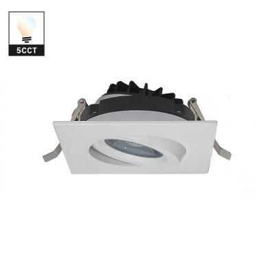 China Indoor White Dimmable LED Downlights 4 Inches AC12V 60Hz Square COB for sale