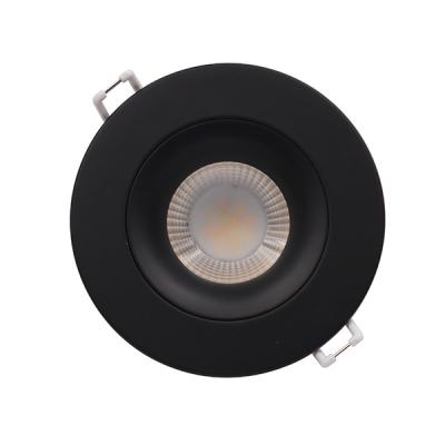China Black Leading Edge Dimmable LED Downlights 3.5'' 9 Watt 750lm For Wet Location for sale