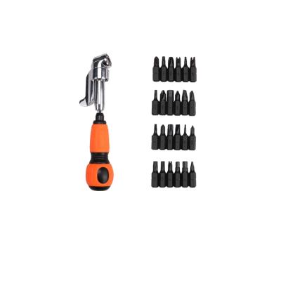 China Household Tool Promotional 24 in 1 Bend Screwdriver, 105 Degree Rotary Handle Screwdriver Set for sale