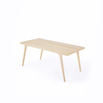 China Durable New Hot Items Clearly Paint Ash Dining Room Furniture Modern White Dining Table for sale