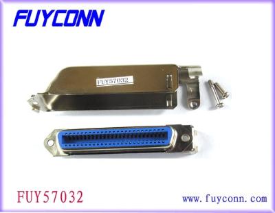 Chine Connecteur femelle de débouché de la soudure 90°Cable de Centronic de récipient de Pin DDK du champion 50 avec le capot de Matel à vendre