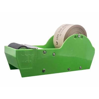 China For Slitting Green Semi-automatic Kraft Paper Gummed Tape Paper Wet Water Activated Kraft Paper Tape Dispenser for sale