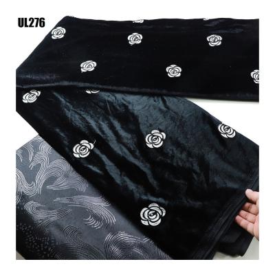 China Wholesale nigerian lace fabric comfortable black velvet lace African Lace Fabric French sew dress for wedding embroidery fabric for sale