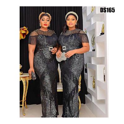 China 2023 Women Elegant Sexy Bodycon long Dress African Big Size Dresses african french lace women dress african lace fabric for sale