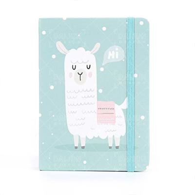 China Custom hardcover printing a7 size agenda organizer notebook planner binding notebook with elastic for sale