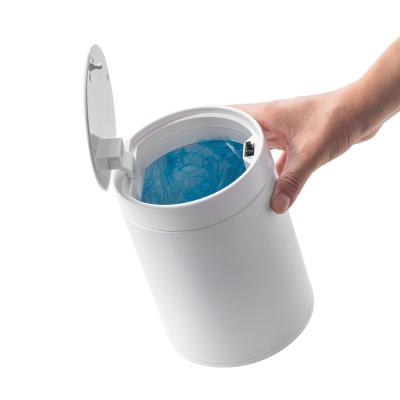 China 1.5L roestvrij staal bureau mini vuilnisbak met druk open deksel Ruimte Selectie Te koop
