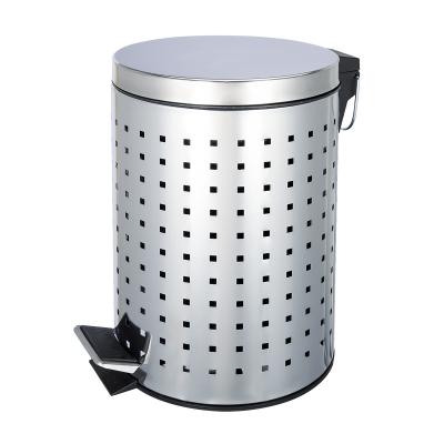 Κίνα 3L / 5L / 8L / 12L / 20L / 30L Ατσάλινο Κουτί Πεντάλι με Κάλυψη Τυλιγμού Αδιάβλητη και βολική λύση διαχείρισης αποβλήτων προς πώληση
