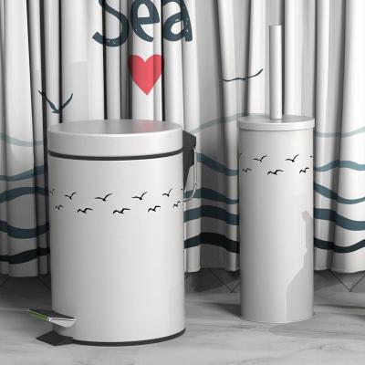 Κίνα 3L / 5L / 8L / 12L / 20L / 30L Ατσάλινο Κουβάκι Πεντάλι Κουβάκι Τύπου Γύρω Κουβάκι σκουπιδιών για κτίριο γραφείων προς πώληση