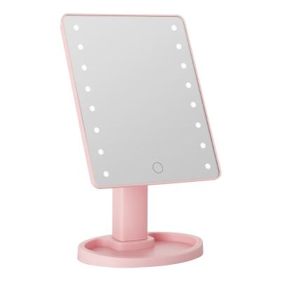 China Freistehende rechteckige Arbeitsplatte mit Led-Make-up Spiegel mit Vanity-Tray zu verkaufen