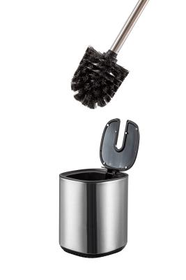 China Fashion Steel Toilet Cleaning Brush And Holder With Contemporary Design for sale