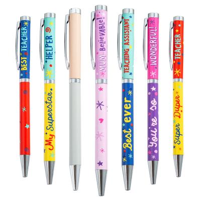 China Wholesale creative Qian leopard metal ballpoint pen business hotel gift signature pen customization of office school ballpoint pens 2021 for sale