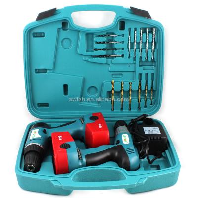 China Repair Used cordless drills set 21v cordless tool set drill bit power toolbox set for DIY for sale
