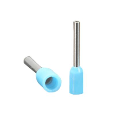 China Brass/nylon KST Item NO E0206 Light Blue Tin Plated Nylon Insulated Terminals 26 AWG KST Electrical Copper Cord End Terminal for sale