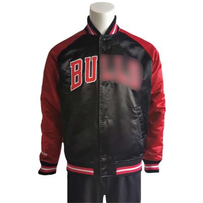 China Letter Mens College Satin Basketball Jacket Viable American Styles Of Jackets For Cloth for sale