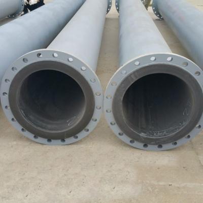 China Dredging HDPE lined steel composite pipe for mud taling mining dredging for sale