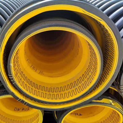 China Spiral enwound structure-wall pipe polyethylene water delivery products DN300, DN400, DN600 for sale