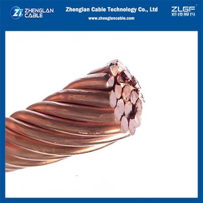 China Condutor de cobre puro Condutor de cobre nu 70 mm2 para fins de ligação à terra IEC/ASTM à venda