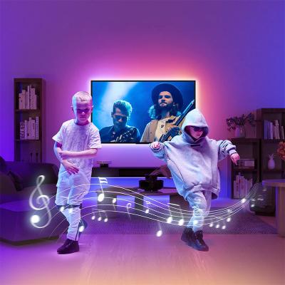 China Remote Control Residential RGB Strip Lights 5V Flexible Colorful Smart Led Strip TV Backlight. for sale