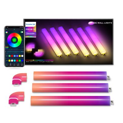 China Modern Light Smart Sliding Dance Rhythm Game RGB Music Sync Animated Home Decor Led Wall Light. for sale