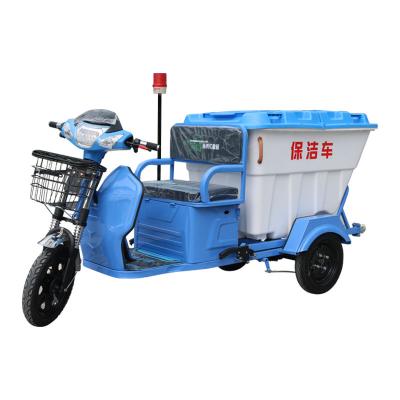 China Construction works Electric Hygiene Vehicles Cleaning Tricycle Waste Removal Trucks for sale