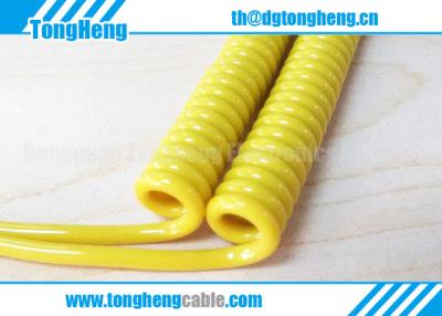 China South China Extra Flexibe And Good Elastic Memory Customized Electrical Curly Cable for sale