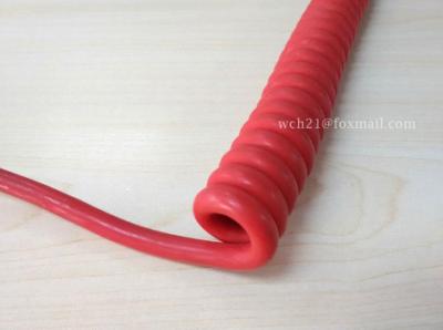 China UL2103 PVC Jacketed Heat Resistant Spiral Curly Cable for sale