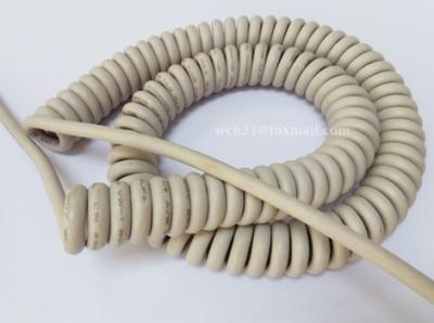 China UL20939 Automatic Equipment TPU Spiral Cable for sale