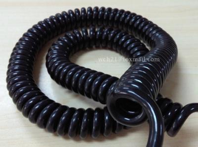 China UL20951 CNC Machine TPU Spiral Curly Cable for sale