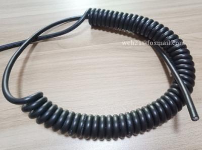 China UL20979 PUR Jacketed Transmitter Spiral Curl Cord for sale