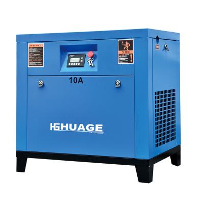 China High Efficiency Lubricated Manufacturing Equipment Fixed Speed 8bar 10 Bar 10hp 7.5kw Screw Air Compressor for sale