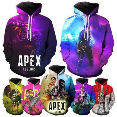 China Anti-pilling Apex Legends 3D Printed Hoodies For Computer Games Hot Mens 3D Printing Men's Casual Funny Fashion Oversized Pullover Hoodies for sale
