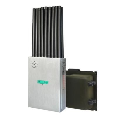 China 18 antennans portable signal jammer blocking mobile phone 2G, 3G, 4G, 5G and GPSL1, GPSL2-L5, GPSL3-L4 , 2.4GWIFI, 5.2GWIFI, 5.8GWIFI, UHF, RF, Lojack signals. for sale