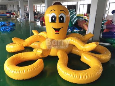 China De aangepaste Gele Vlotters van de Octopus Opblaasbare Pool voor Aqua-Waterpark Te koop