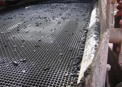 China Oem Customize Crimped Wire Mesh High Tensile 50# Steel Woven Vibrating Screen for sale