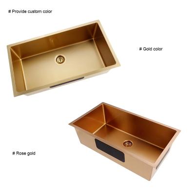 China Without Faucet AMAXO 304 Heavy Stainless Steel Sinks And Cheap Copper Kitchen Sinks for sale