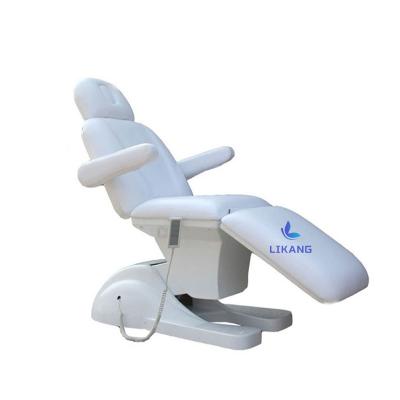China Modern LIKANG High facial wide beauty bed massage brown blue red white black electric treatment table for ladies beauty parlour for sale