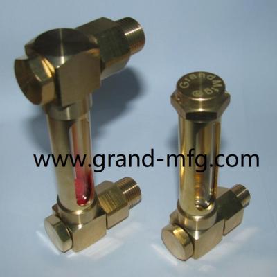 China male NPT BSP thread 1/4 INCH brass oil level sight gauge for hydraulic oil containers and Power Transmission for sale