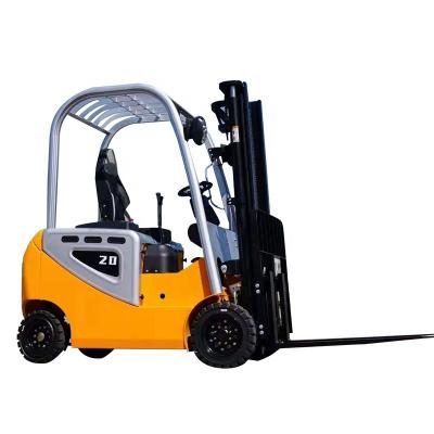 China Garment Shops Small Electric Four-point Forklift Truck Drive-type Electric 1.5Ton Forklift Truck Portable Material Truck for sale