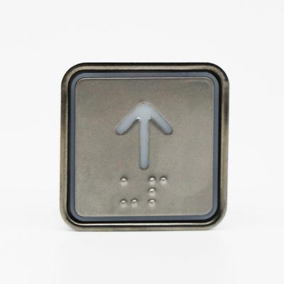 China Edelstahl-Aufzugsknopf des Quadrats DC24V/12V mit Blindenschrift zu verkaufen