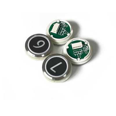 Chine Surface en acier inoxydable noir KONE Bouton d' ascenseur Bouton d' ascenseur pièces détachées à vendre