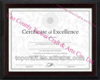 China Gifts Award Certificate Solid Wood Frame For A3 Paper for sale